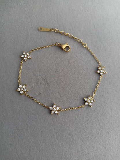 Floral Stone Bracelet