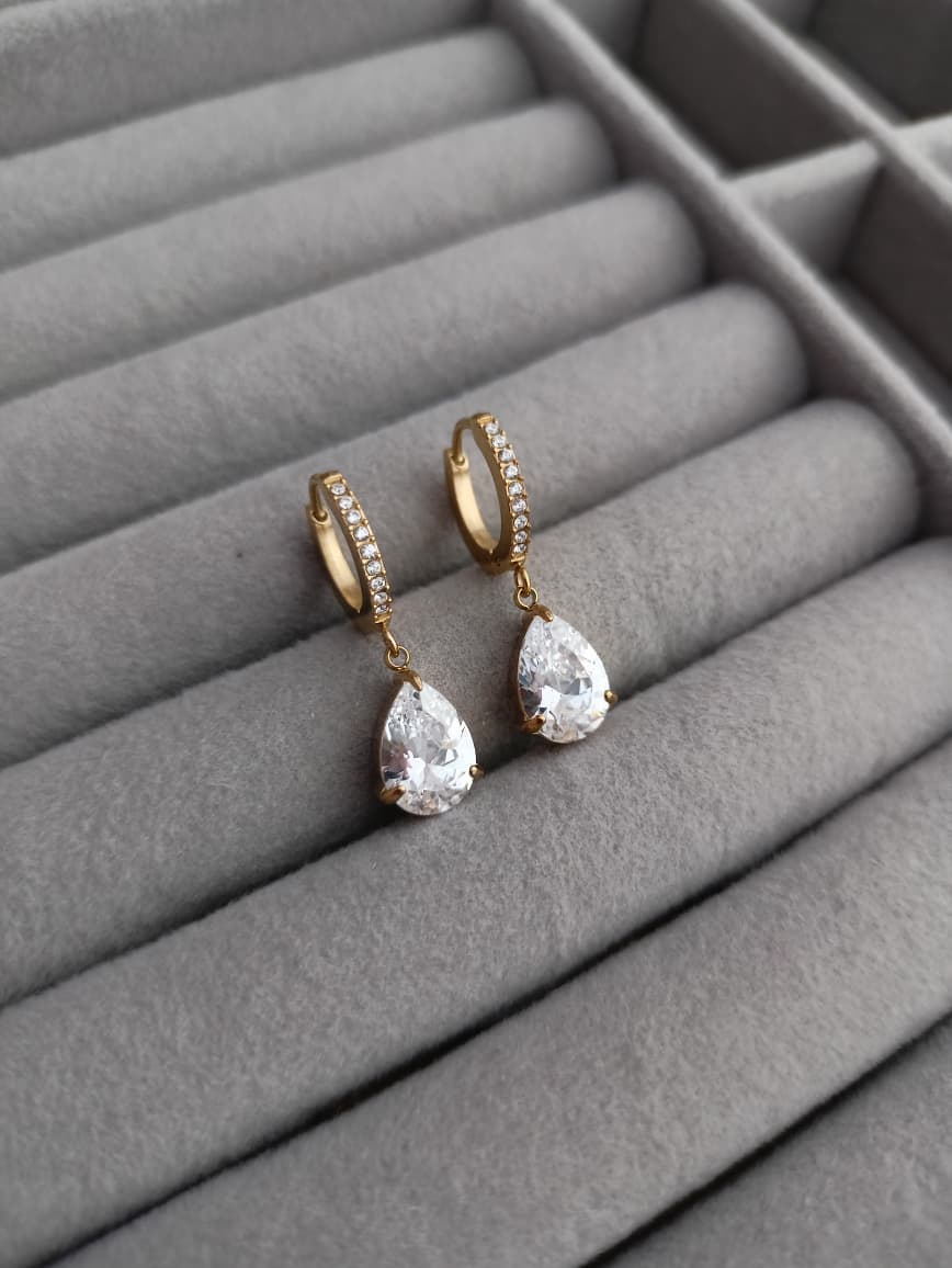 Dahlia Teardrop Earrings