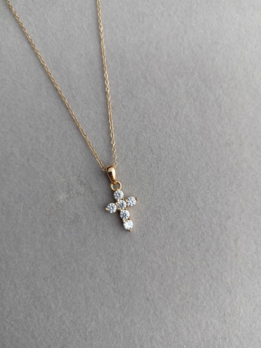 Pave Cross Necklace