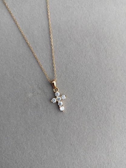 Pave Cross Necklace