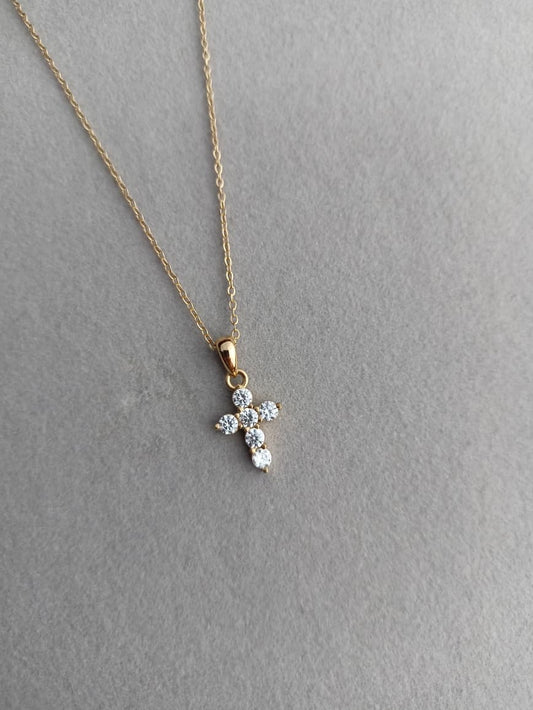 Pave Cross Necklace