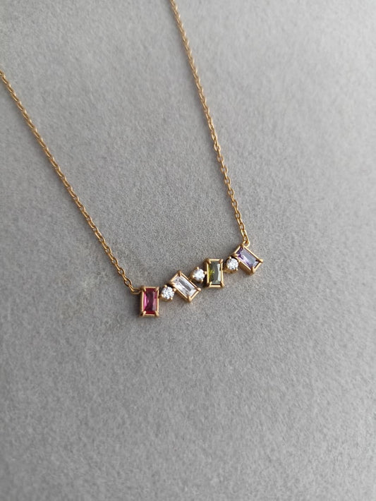 Baguette Bar Necklace