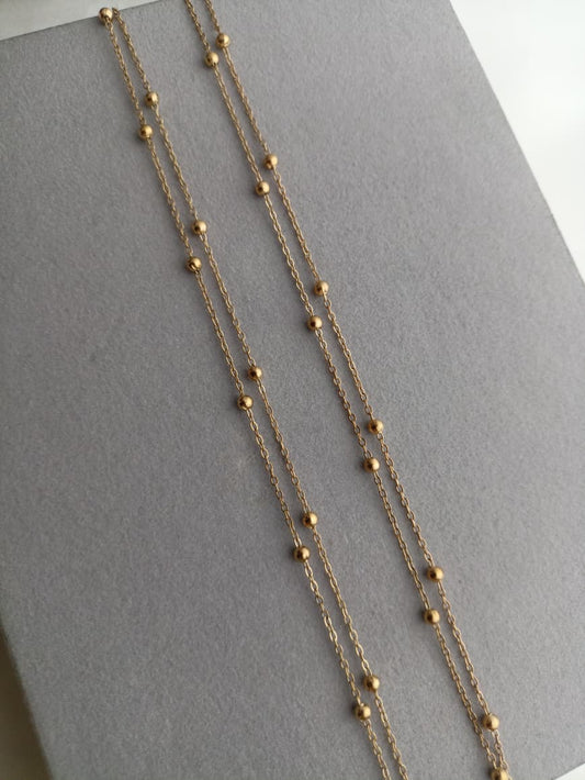 Double Layer Bead Anklets