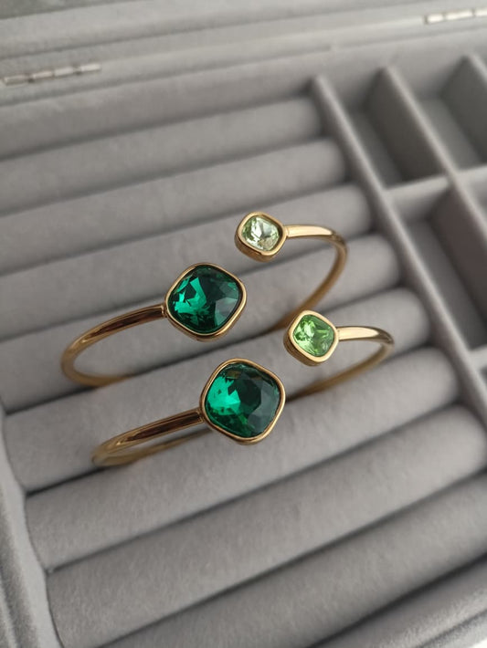 Emerald Cuff Bangle