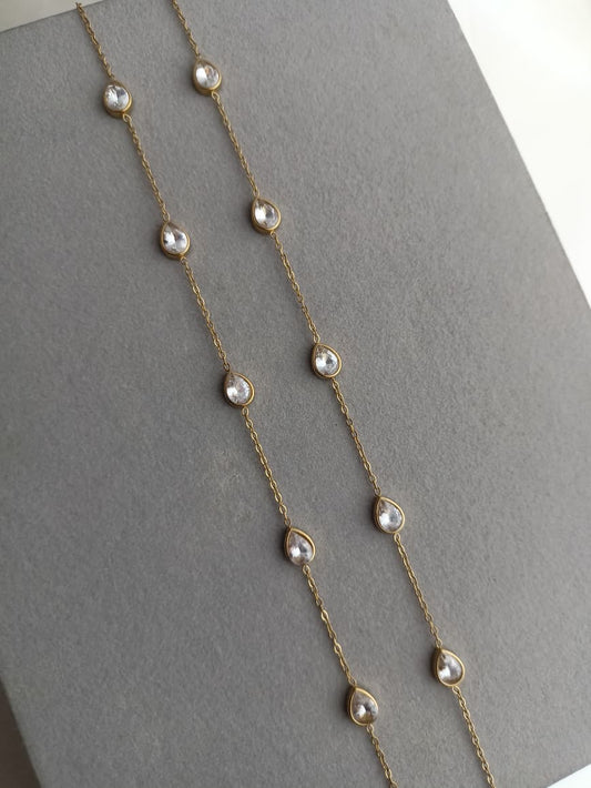 Drop Stone Anklets