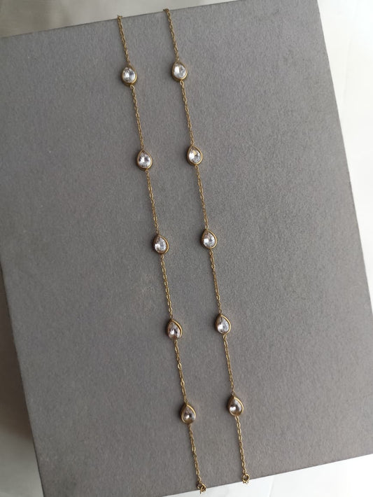 Drop Stone Anklets