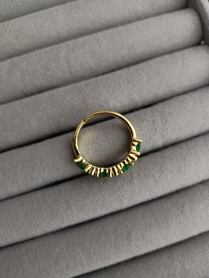 Green Hearts ring