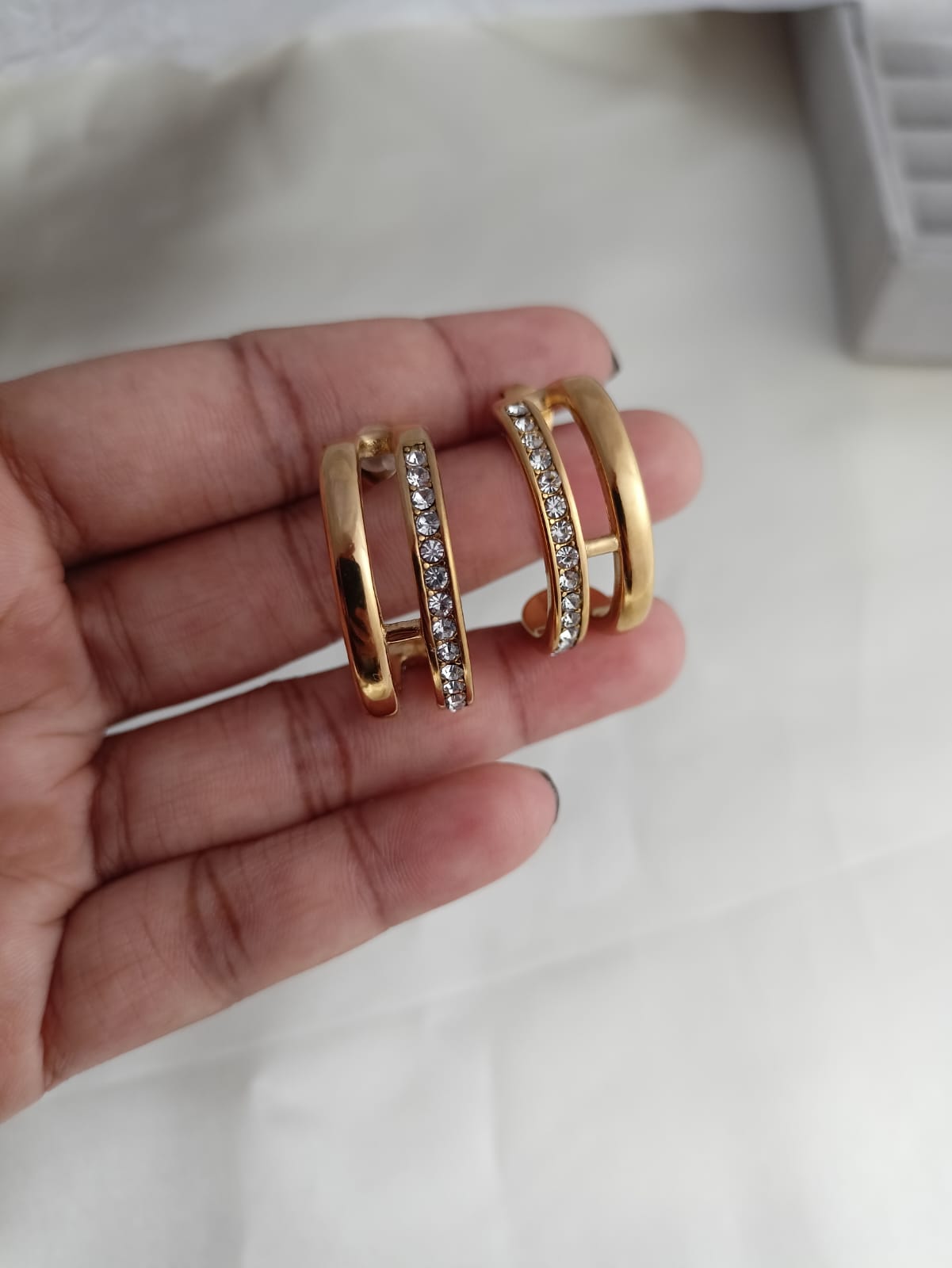 Thick Hoop Earrings