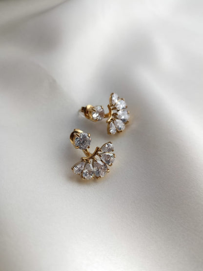 Tiara Drop Studs