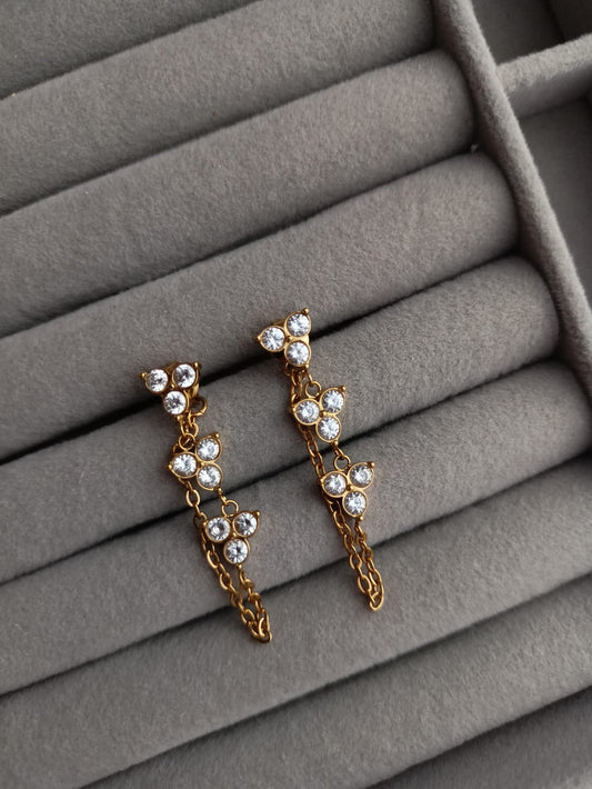 Trinity Loop Drop Earrings