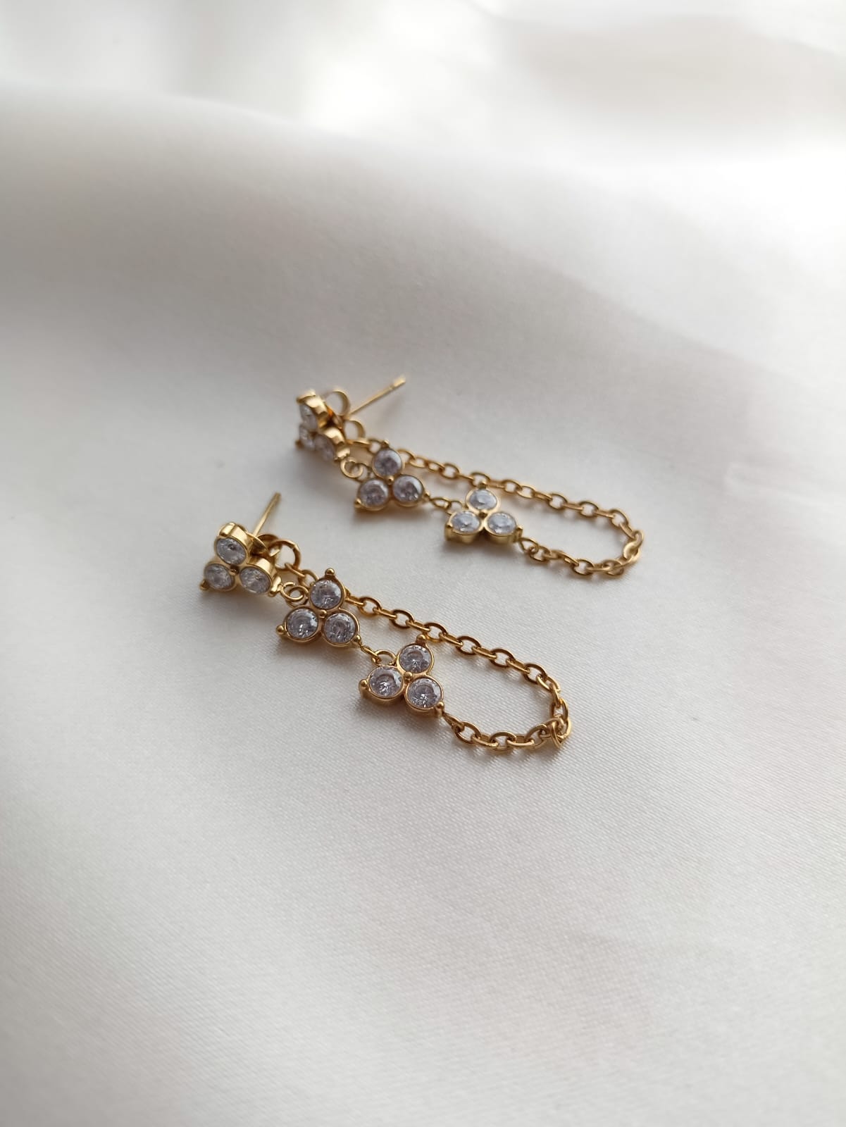 Trinity Loop Drop Earrings