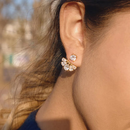 Tiara Drop Studs