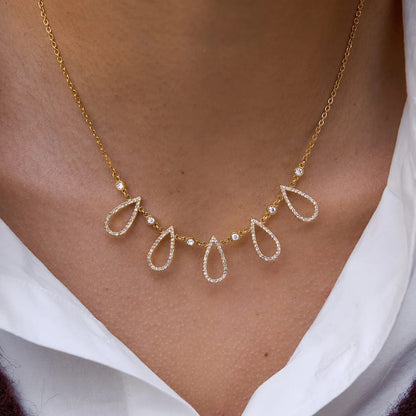 Tiara  Droplet Necklace