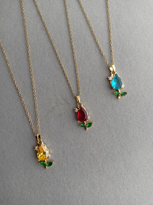 Azure Bloom Necklace