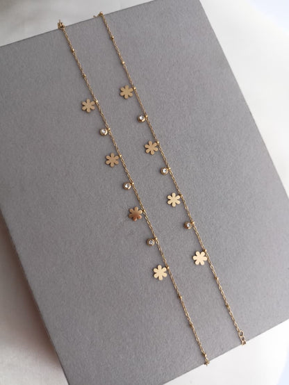 Floral Charm anklets