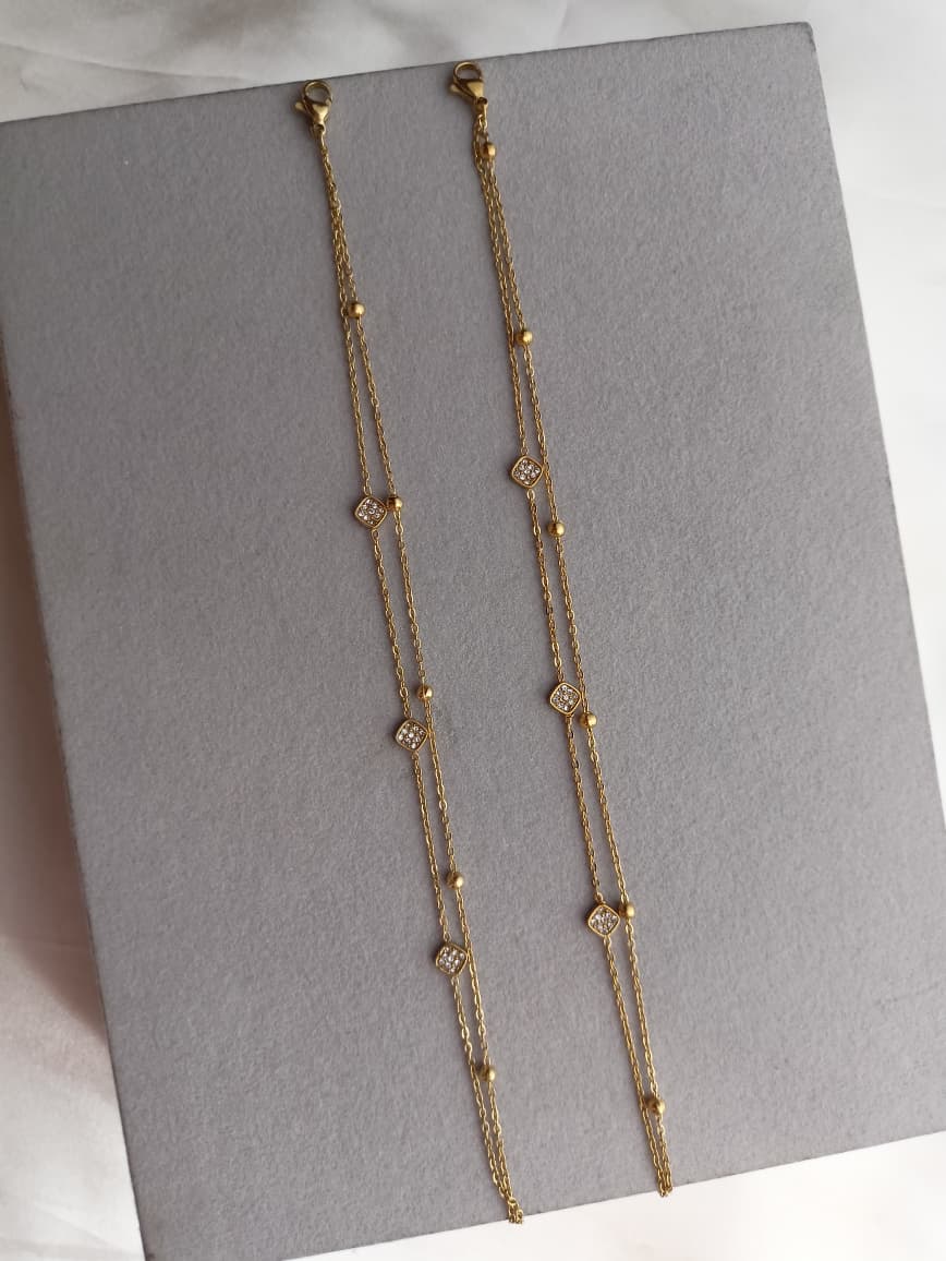 Double Layer Anklets