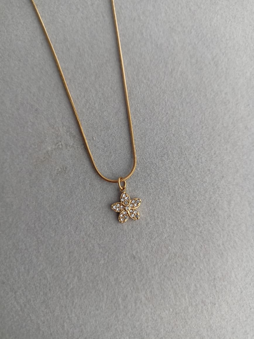 Floral Stone Necklace