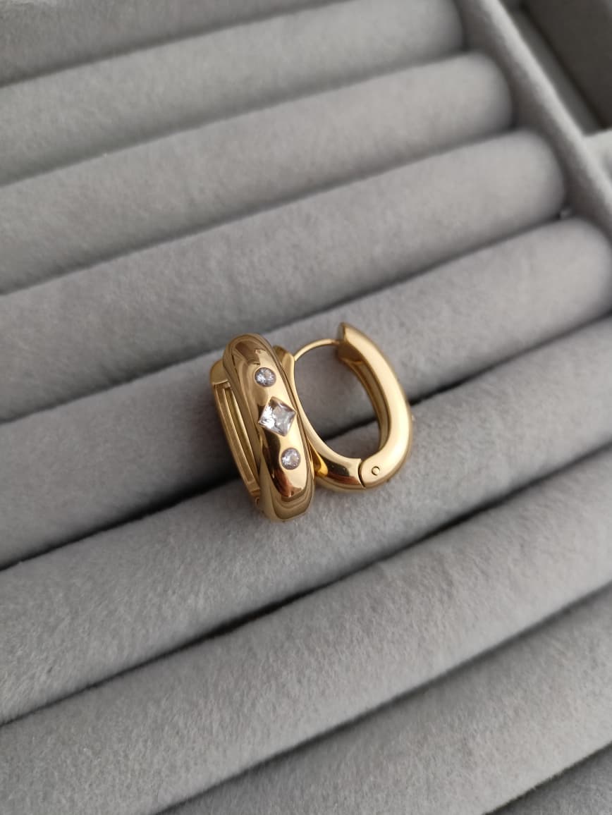 Thick Hoop earrings