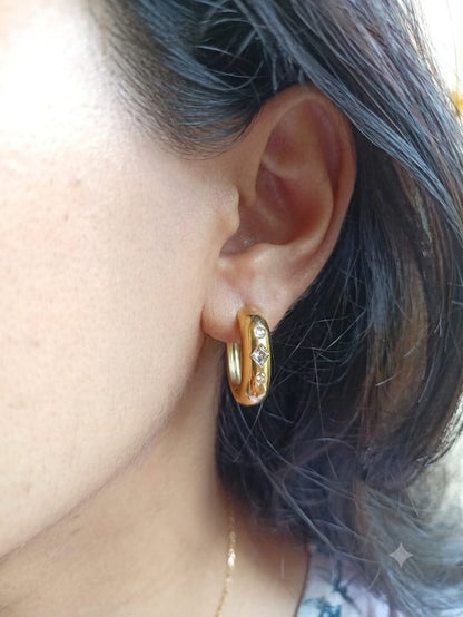 Thick Hoop earrings