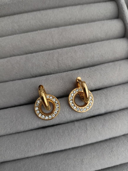 2 in 1 Earrings (small round)