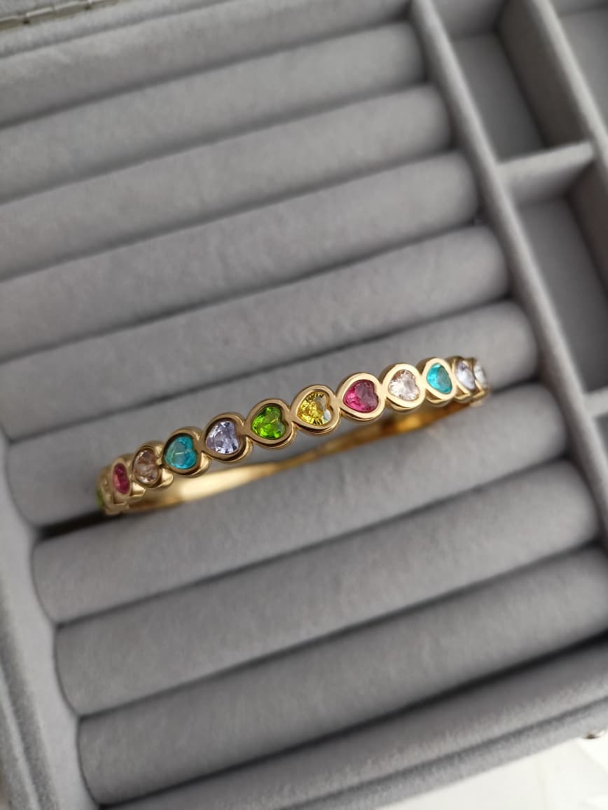 Multistone Love Bangle