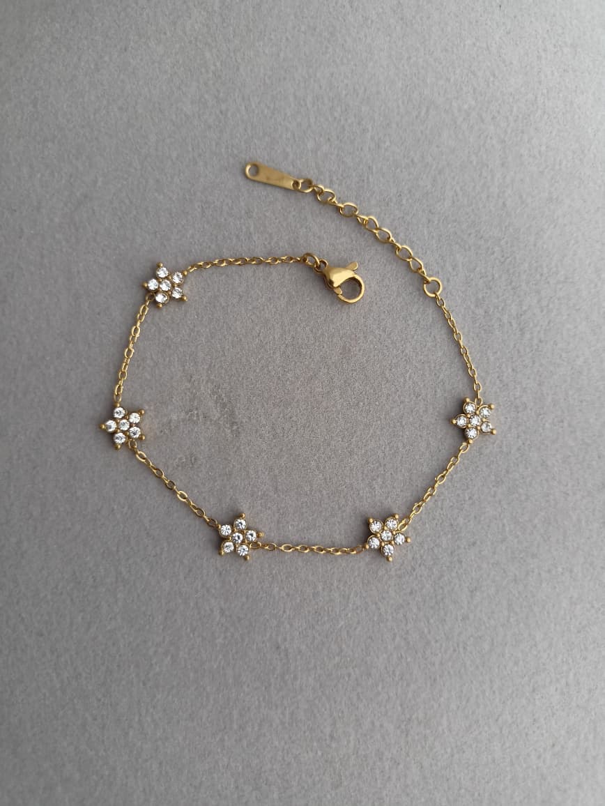 Floral Stone Bracelet