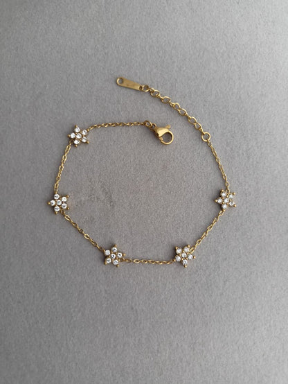 Floral Stone Bracelet