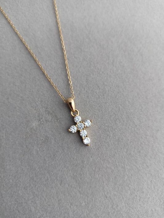 Pave Cross Necklace