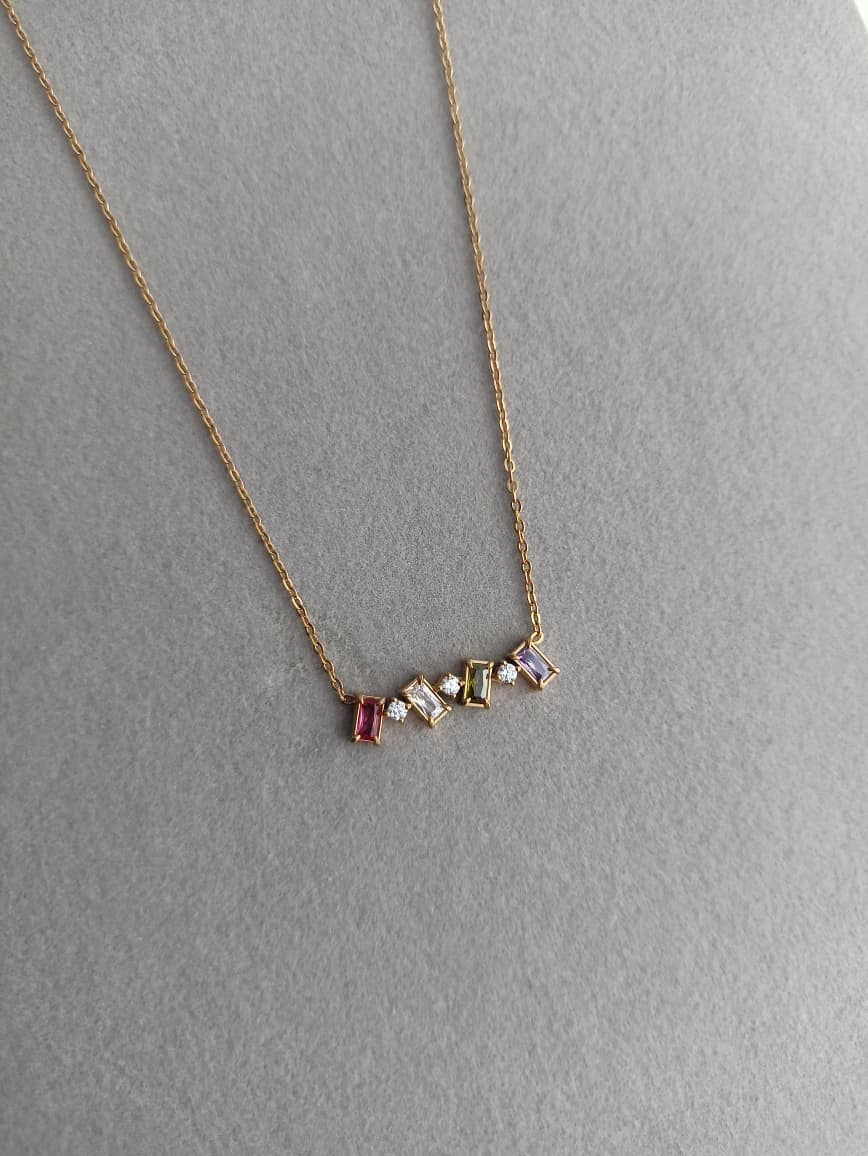 Baguette Bar Necklace