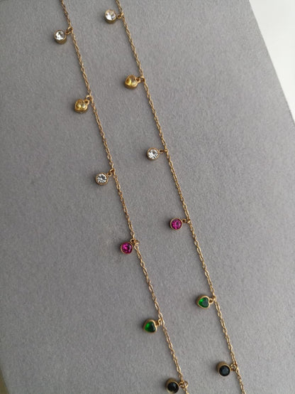 Multistone Anklets