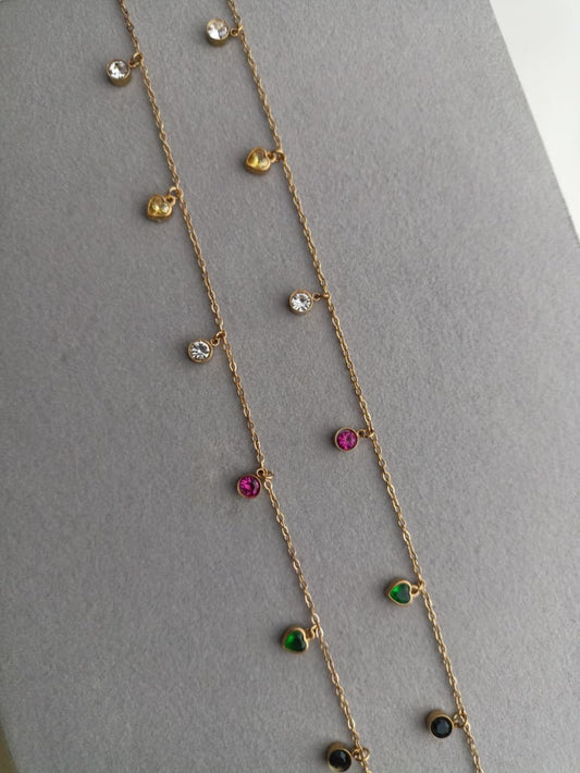 Multistone Anklets