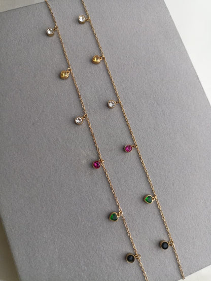 Multistone Anklets